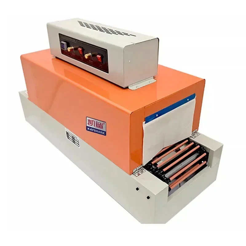 Heavy-Duty BS-260 Heat Shrink Machine - Automatic Packaging Equipment with Precise Solid State Temperatontrolled Steel Bar Chain