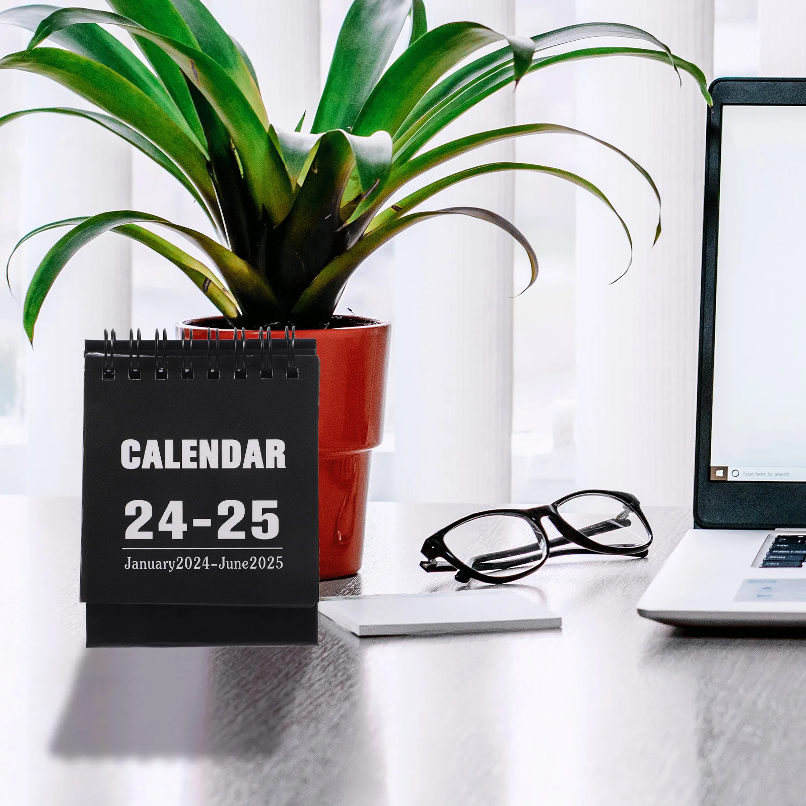 

Mini Scheduler Calendar Desk Table Calendars Simple Housewife Black Paper Small Flip Office