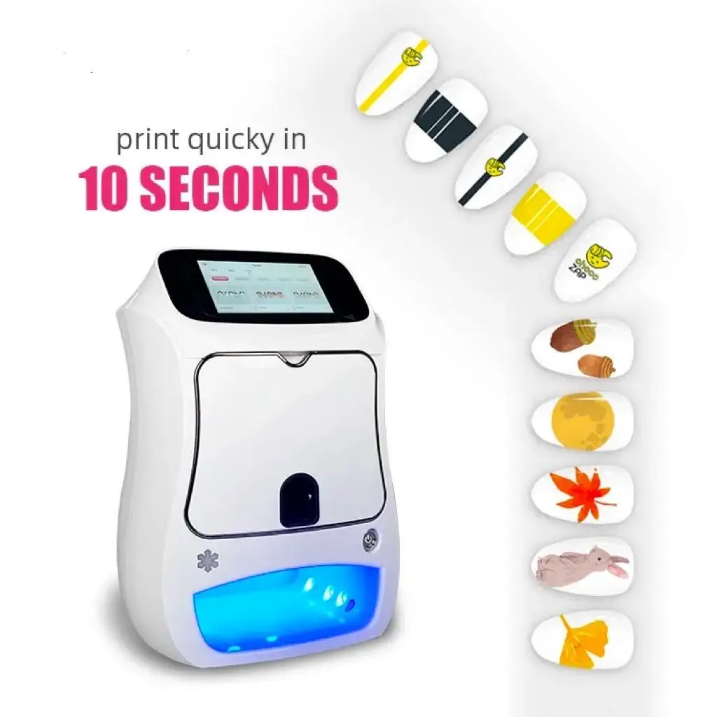 

2026 -Selling Nail Art Printer Multi-Finger Applicable WiFi Bluetooth Enabled Custom Image Download Function