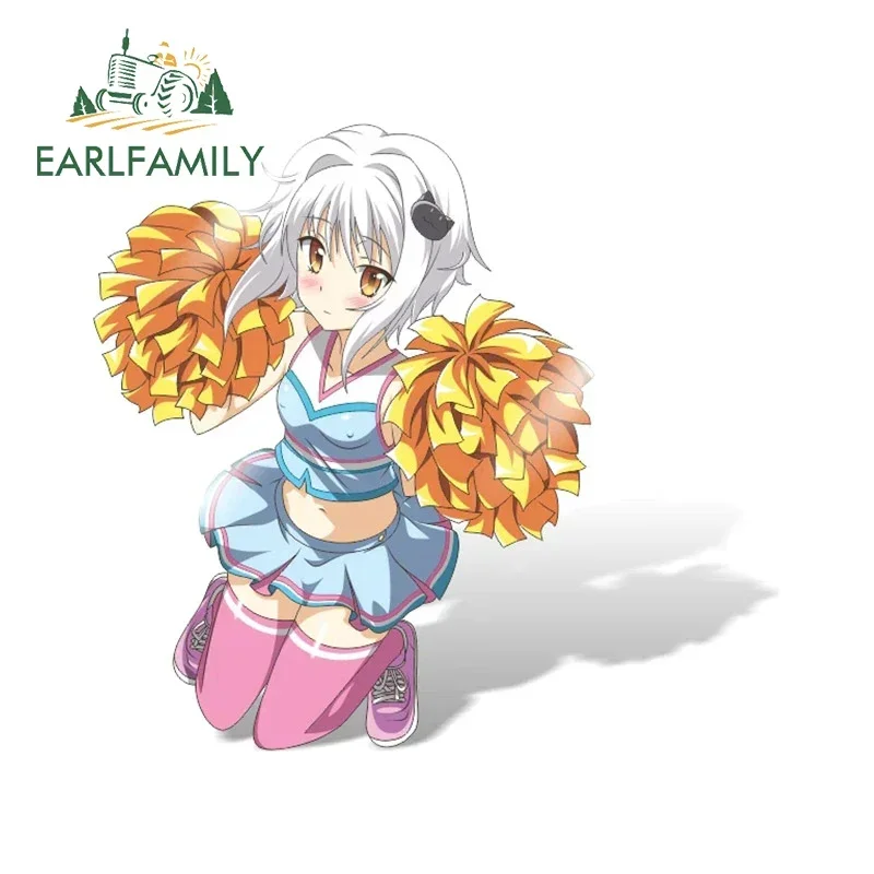 

EARLFAMILY Cute Loli Kawaii Toujou Koneko Car Sticker Car Door Protector Rearview Trunk Decal Occlusion Scratch Fun Accessories