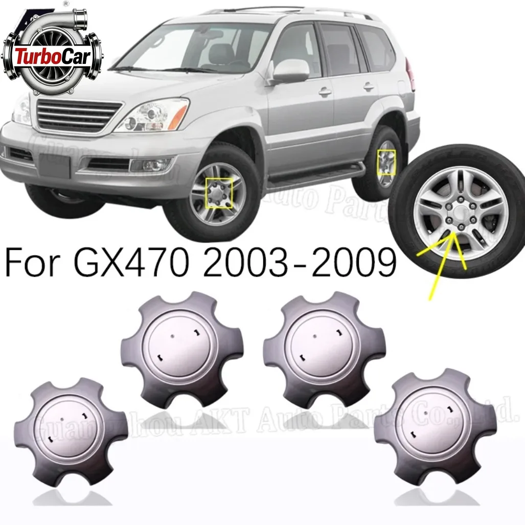 

Комплект из 4 колпачков для центра диска колеса Lexus GX470 2003-2009, OEM 42603-60520, крышка ступицы колеса автомобиля