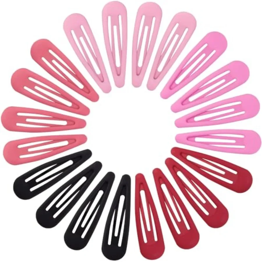 

Small Hair Barrettes For Women No Slip Metal Snap Clips For Thin And Fine Hair,,20 PCS, 1.97 x 0.5 Inch