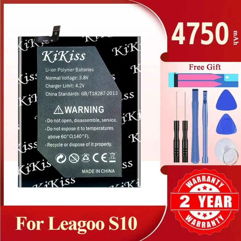 

4750Mah Kikiss Battery BT-6203 For LEAGOO S10