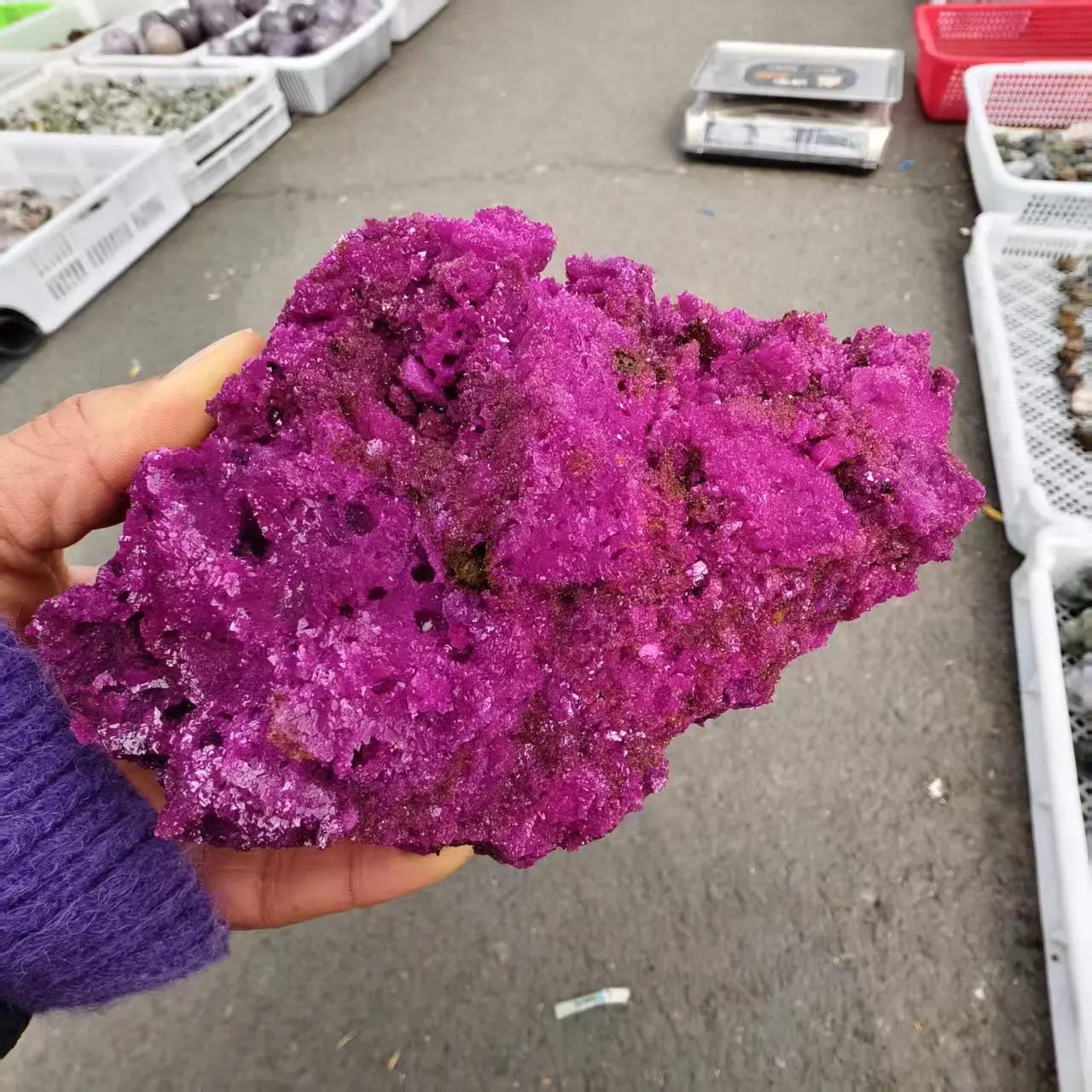 Natural Ruby Rough Stone, Red Corundum Bare Stone Raw Material, Quartz Crystal Rough Ore, Mineral Healing - view 6