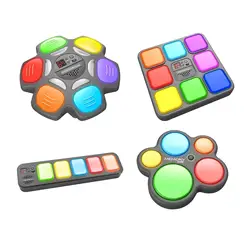 Fun Electronic Memory Game Electronic Repeat Color Memorizing Training Learning Travel Toy With Music Light For Kids Gifts 6+
