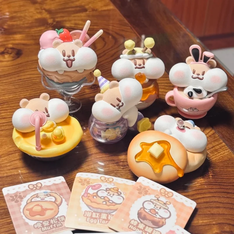 

В наличии Kawaii хомяк десертная серия слепая коробка игрушка-сюрприз коллекция модель подарок модная кукла Caig Ciega Mystery Bag