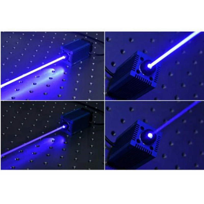 Imagem -02 - Focusable 405nm 300mw Diodos Azul Violeta Módulo Laser Dot 12v 33x55 mm