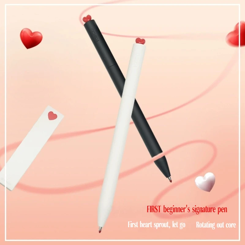 Kawaii الدورية هلام أقلام كاكو 0.5 مللي متر الصحافة عالية السعة القلم لطيف القلب تسجيل أقلام للحب هدية القرطاسية المدرسية اللوازم المكتبية
