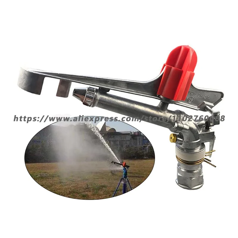 

1" 1-1/2" 2" 1-1/2" Zinc Alloy Remote Spray Gun Rocker Sprinkler Garden Rotary Irrigation Automatic Spray Lawn Watering Fittings