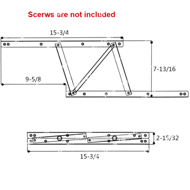 1Pair 38*16.5cm Lift Up Top Coffee Tea Table Lifting Frame Furniture Mechanism Fitting Spring Hinge Hardware Desk Spring Hinges