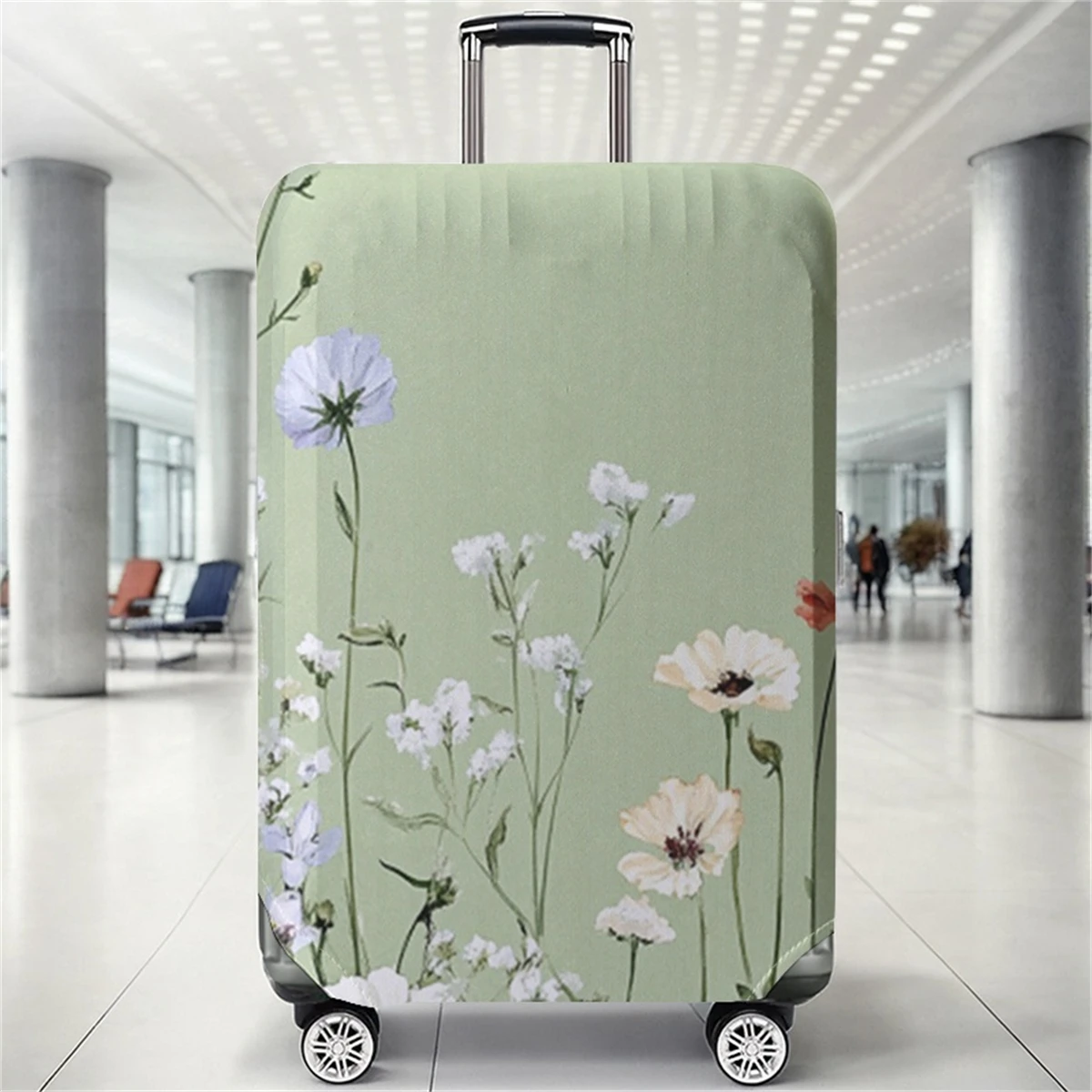 Halloween Mischievous Cat Three Brothers Pattern Luggage Protection Cover, Suitable for 18-32 Inch Luggage Covers, Luggage Handl