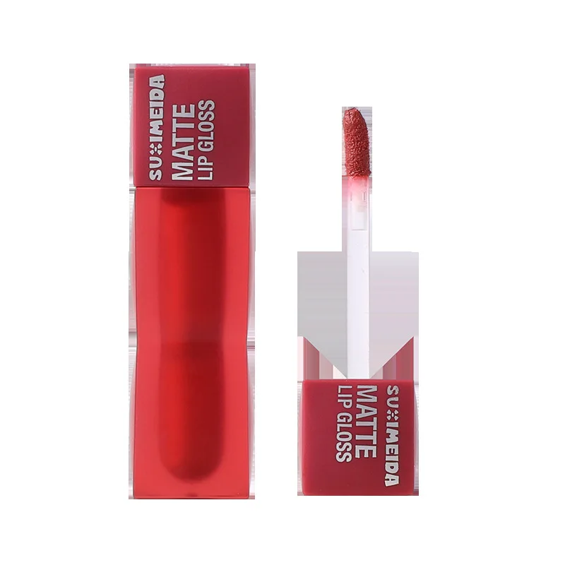 Matowa szminka Punk Red Łatwy w aplikacji błyszczyk Wodoodporny, długotrwały, odżywczy, naturalny odcień ust Nue Sexy Makeup