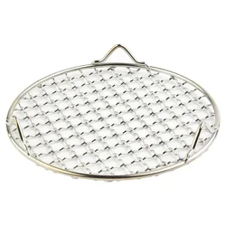 Stainless Steel Round BBQ Net Grill Mesh Roast Nets Bacon Grill Tool Iron Grid Nets Outdoor Camping Barbecue Accessories