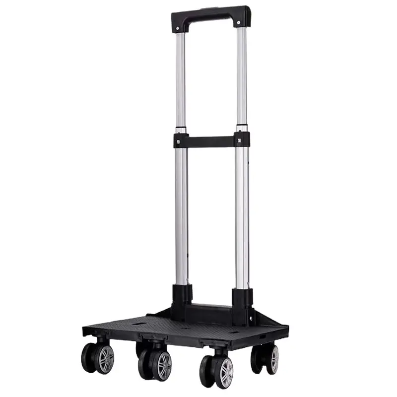 

A34R Trolley 5 Wheel Trolley Aluminum Adjustable Telescopic Handle Detachable Swivel Wheels