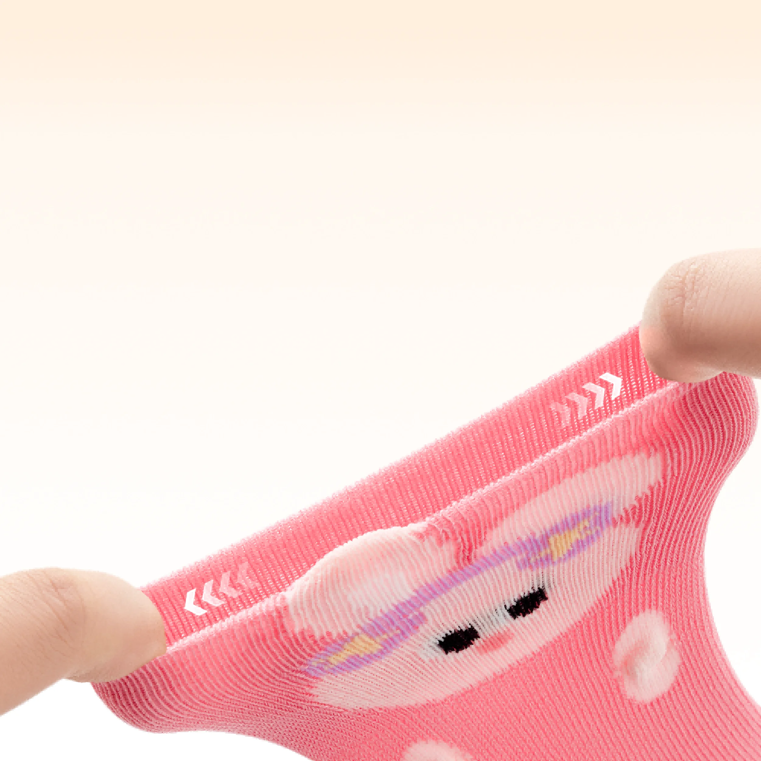 Beibi 4er-Pack Wadenlange Socken für Kinder 0-6 Jahre, Niedlicher Cartoon-Häschen-Streifen-Druck, Warme Kreative Herbst-Winter Bunte Spaß-Socken – Detail 4
