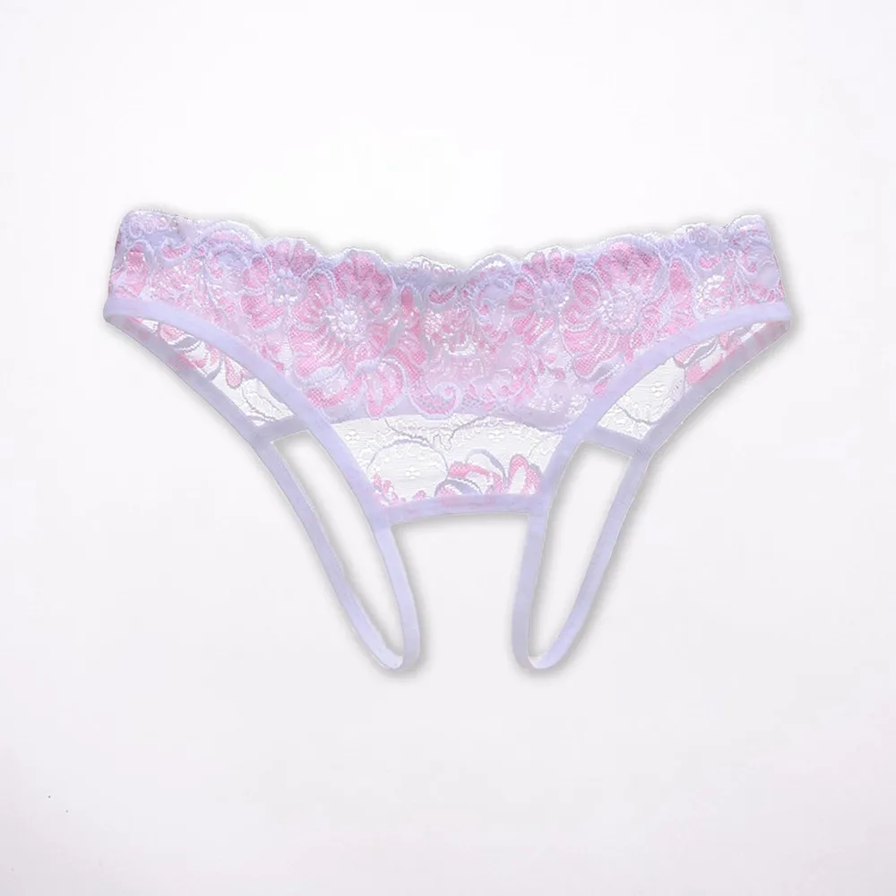 Womens Briefs Wet Look Backless Crotchless Lace Lingerie Panties See Through Sleepwear Underwear Fashion Hot New