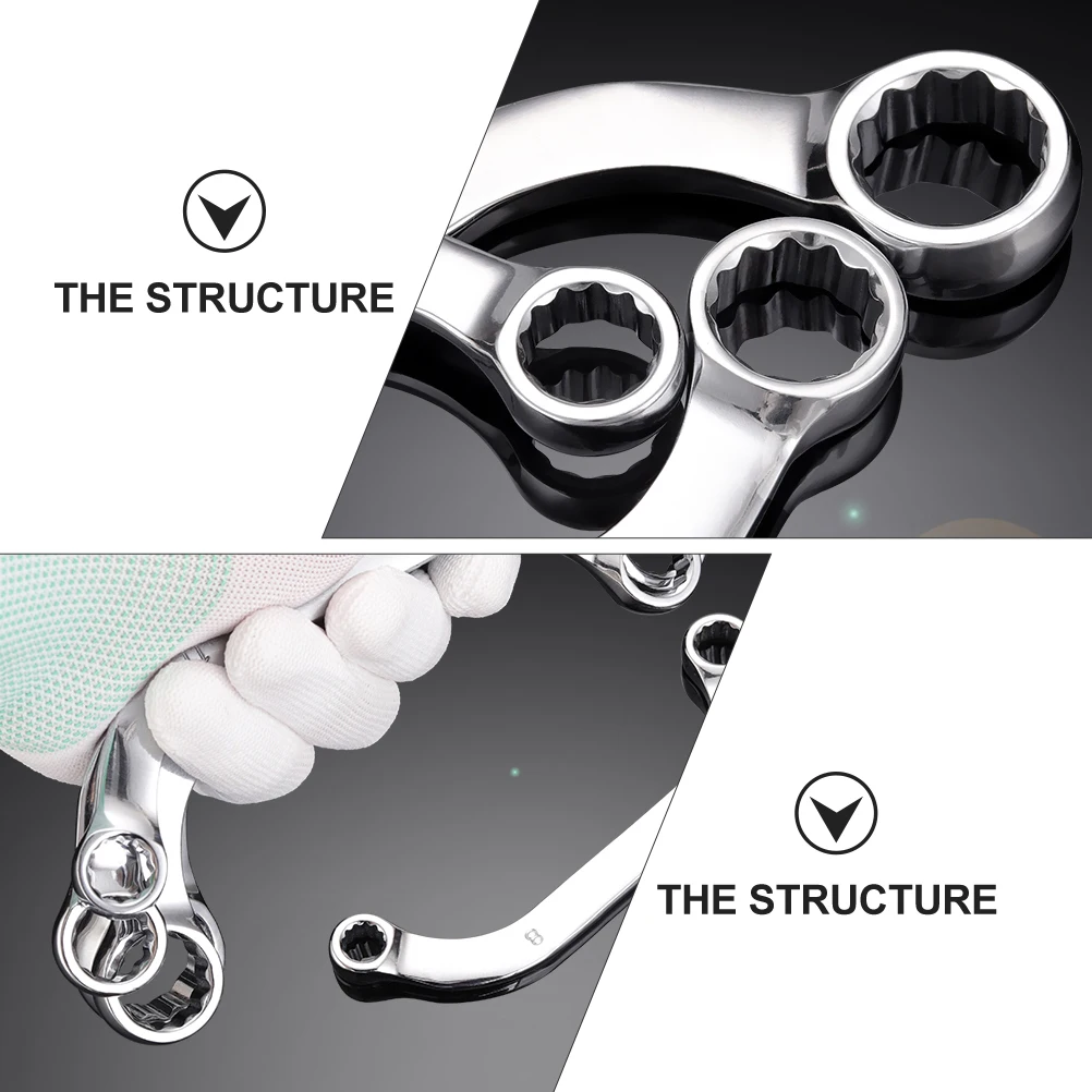 

5Pcs Sturdy Trustworthy Box Wrench Set Ideal for Multiple Jobs in Car Emergencies and Gifts Box Wrench Socket Spanner