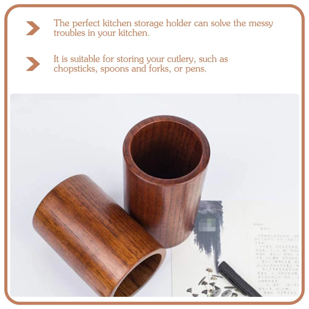 

Компактный деревянный контейнер для столовых приборов, органайзер для палочек для еды, кухонный держатель для столовых приборов, ручки, элегантный дизайн
