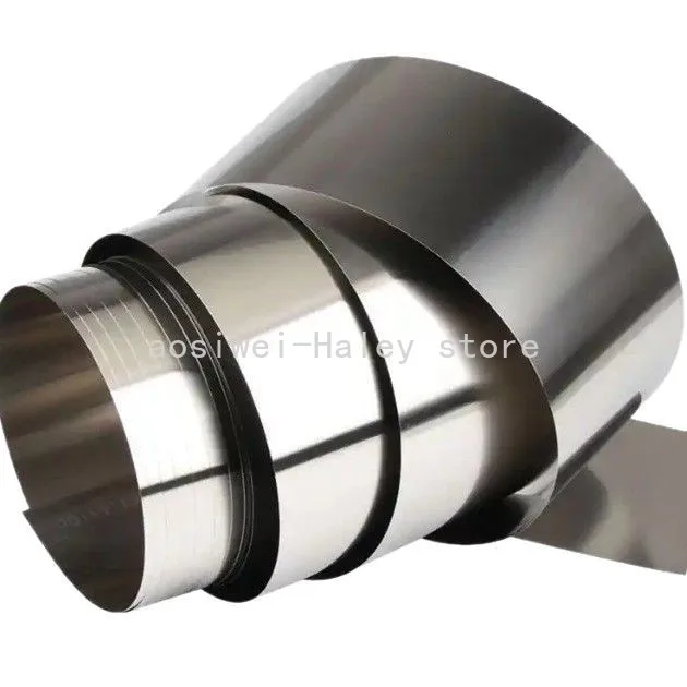 Thickness 0.01/0.02/0.03/0.04/0.06/0./8/0.1/0.2mm 304 Stainless Steel Foil Strip Sheet Thin Plate 100/200mm Width X 1metre
