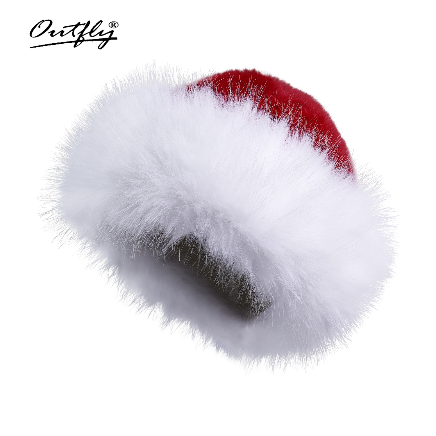 Outfly Kerst Pluche Kapje Pluizig Warm Materiaal voor Herfst Winter Buitensporten Reizen Dagelijks Vrije tijd Ideaal cadeau