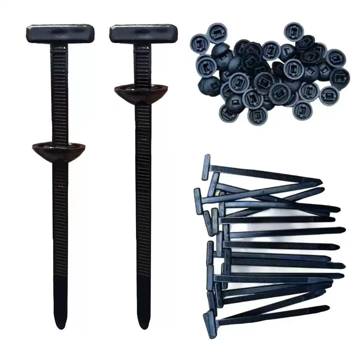 10/100PCS Heavy Duty Nylon Zip Ties with Buckle Pin for Electrical Equipment Home Improvement Car Fixing Cable Management