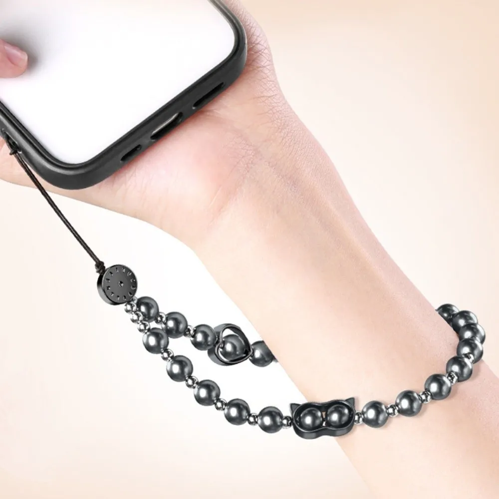 

Ins кошачий глаз, ремешок для телефона из бисера, ремешок на запястье, жемчужная цепочка для телефона, анти-потерянный слинг, подвеска для мобильного телефона ручной работы для девочек и женщин