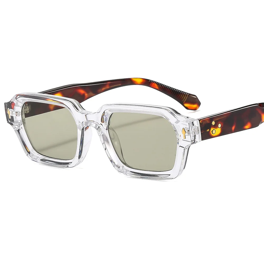 Nieuwe Mode Kleine Vierkante Zonnebril Voor Vrouwen Mannen Modern Design Retro Dubbele Kleur Frame Zonnebril Tinten Uv400 Bril