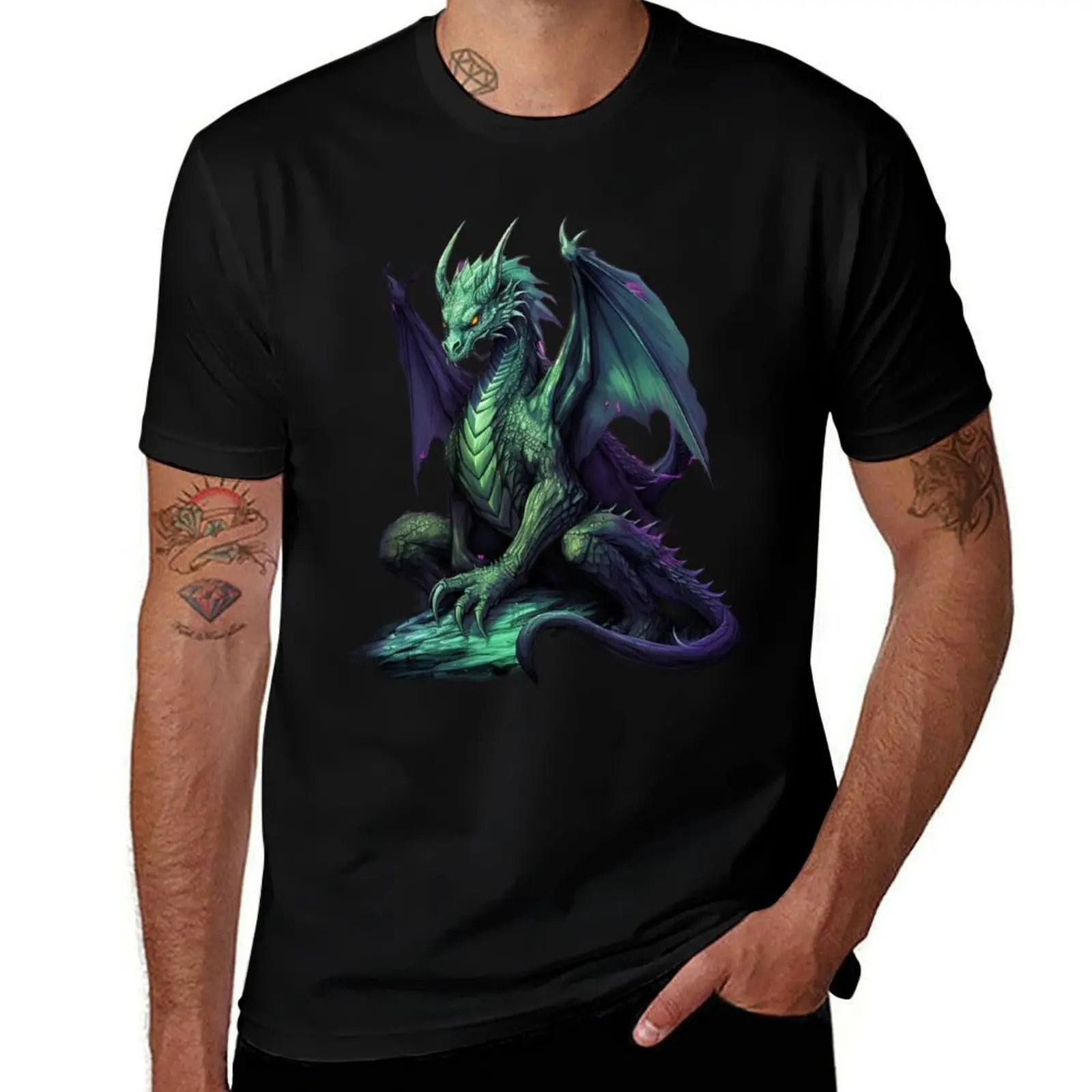 Mystical Dragon King T-Shirt oversized custom shirt summer tops new edition Men's t-shirt