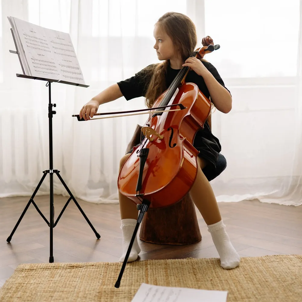 

Carbon Fiber Cello Tail Rod Adjustable Endpin Support with Non-Slip Rubber Base Premium Cello Accessory for Professional