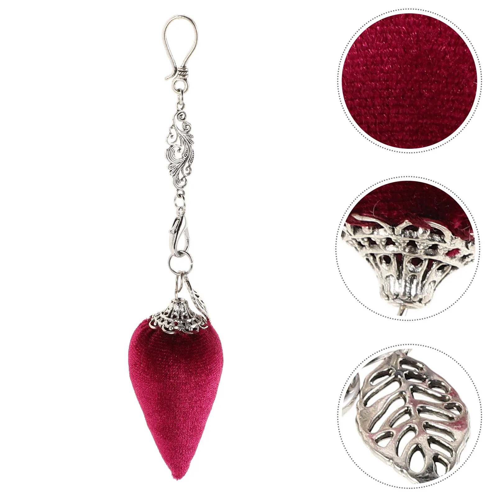 

Vintage Pin Cushion Pendant Handmade Accessory Cute Chili Design Storage Tool Durable Charm For Sewing Kit Embroidery