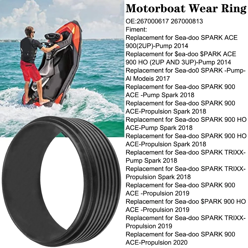 High Performance Jet Pump Replacement Wear Ring For Sea-doo SPARK ACE 900 TRIXX 267000617 267000813 Motorboat Wear Ring