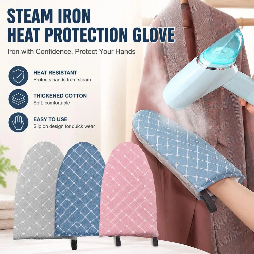 Mini Ironing Board Glove Handheld Garment Steamer Pad Anti Scald Heat Resistant Mitt Clothing Store Home Laundry Protector