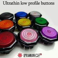ST-L2/Kailh spring/Si Tong/Ultrathin Black frame Frosted cap/2.8port hot plug/Street Fighter6/ button of HITBOX arcade joystick