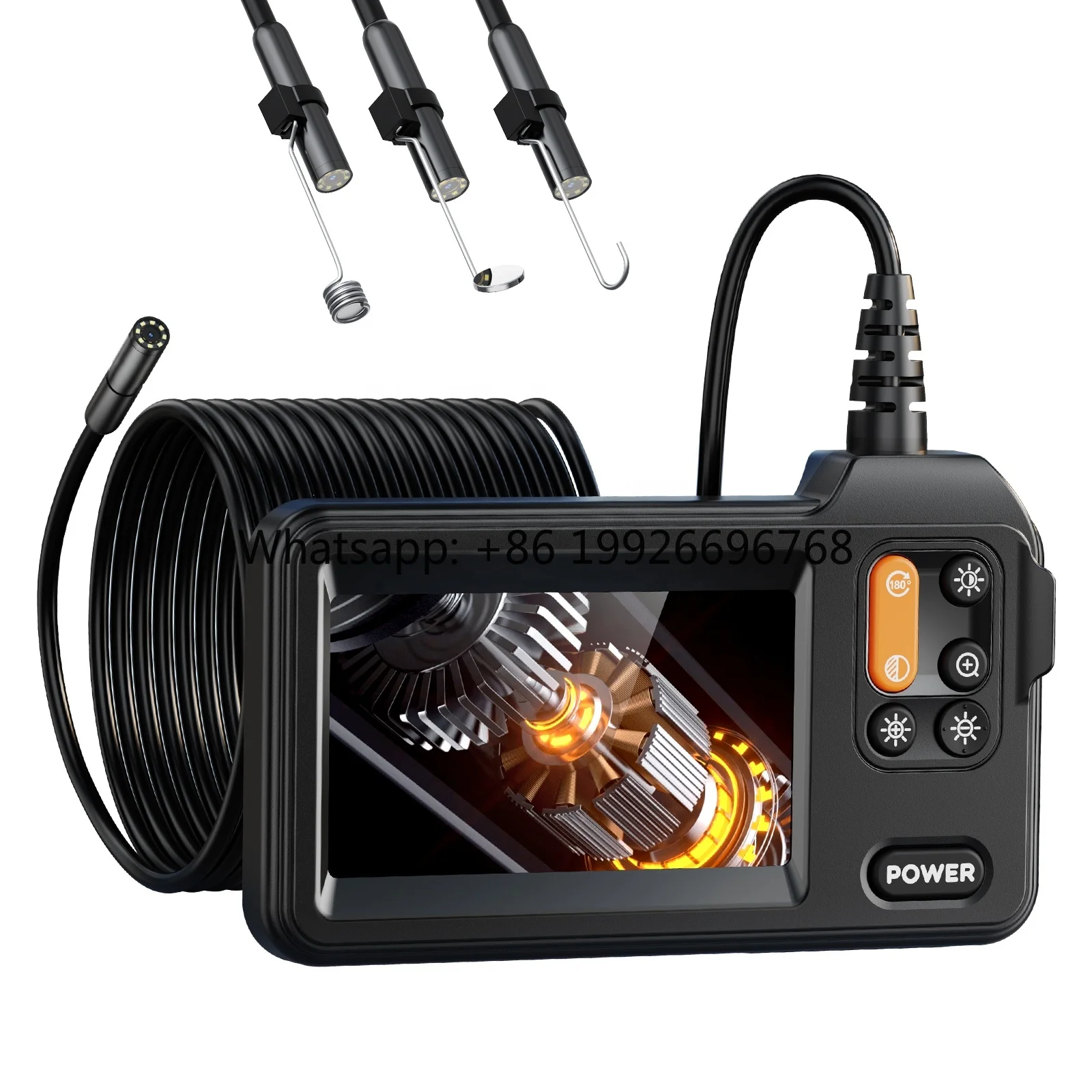 

4.3Inch 2MP 1080P 8.5 Single Lens Industrial Endoscope 5m Wires CMOS Borescope Inspection Otoscope Camera