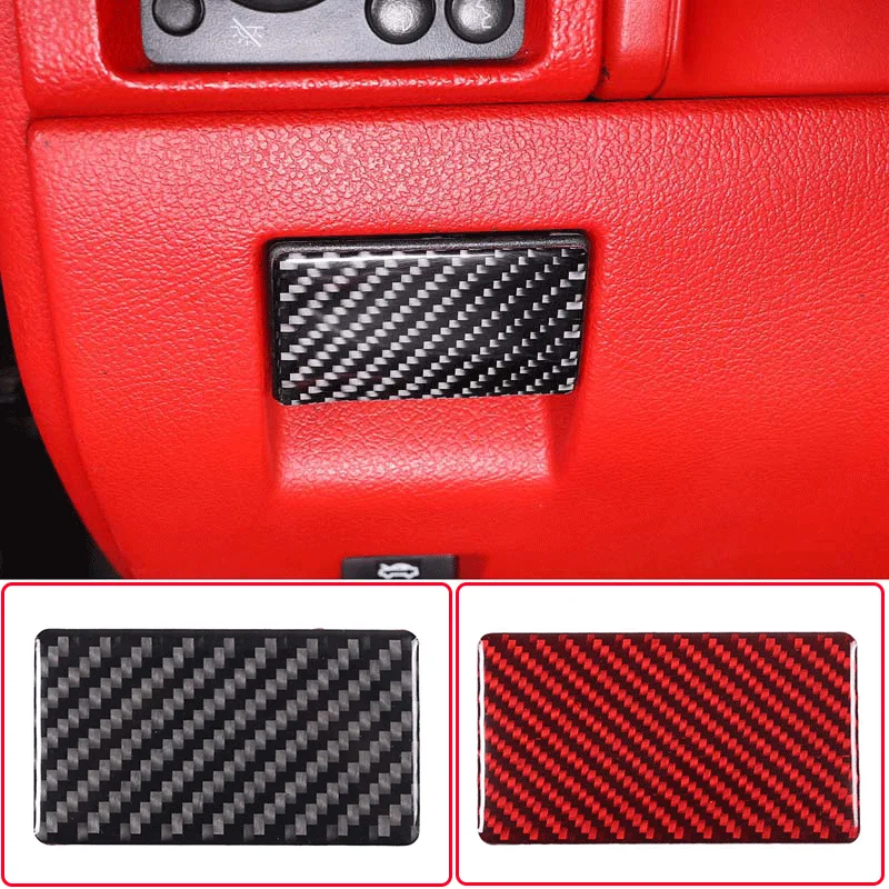 

For 2005-2009 Hummer H3 soft carbon fiber car styling car foot brake handle panel sticker car interior protection accessories