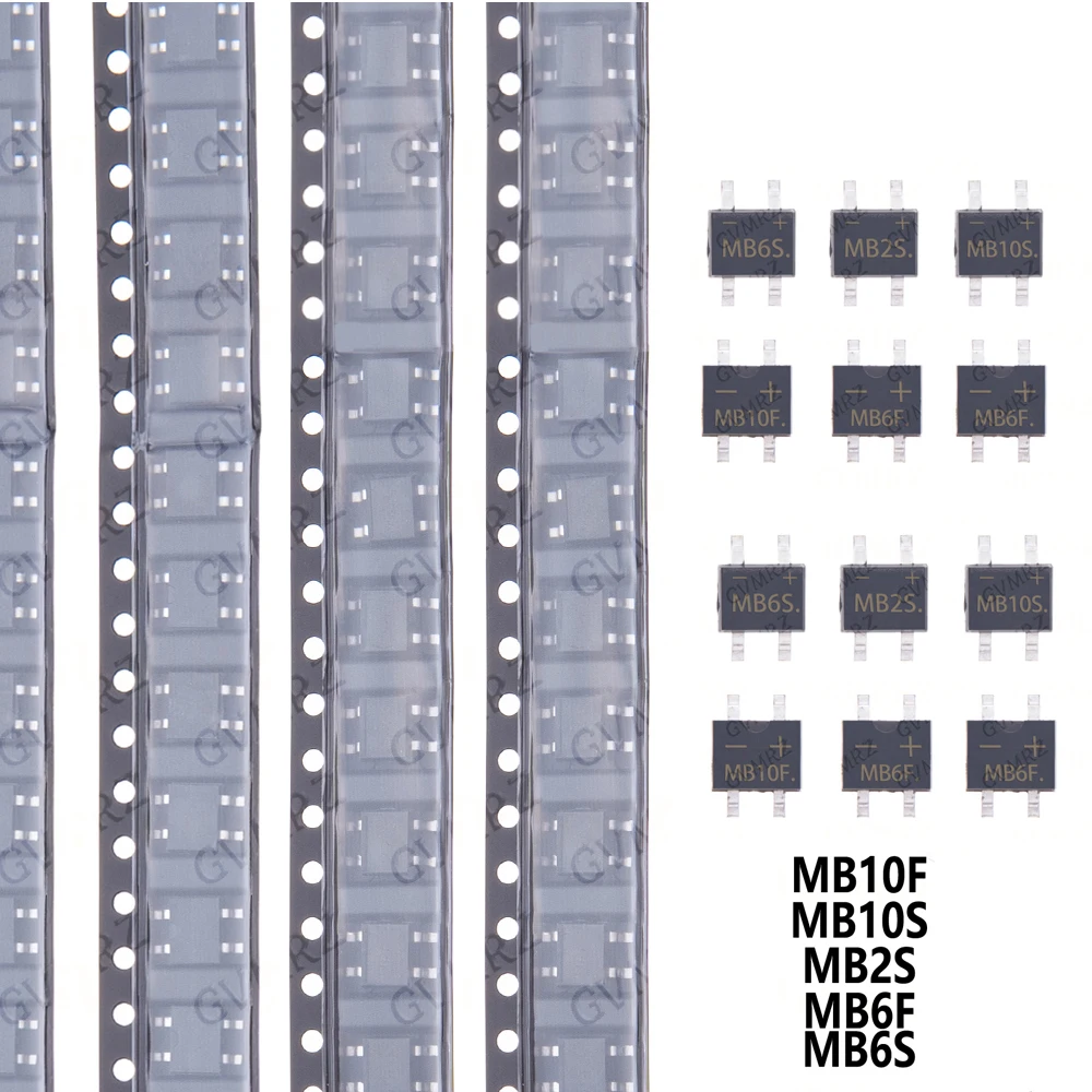 20/50PCS  sop4 MB2S MB6F MB10F MB6S MB10S SMD sop4 rectifier bridge