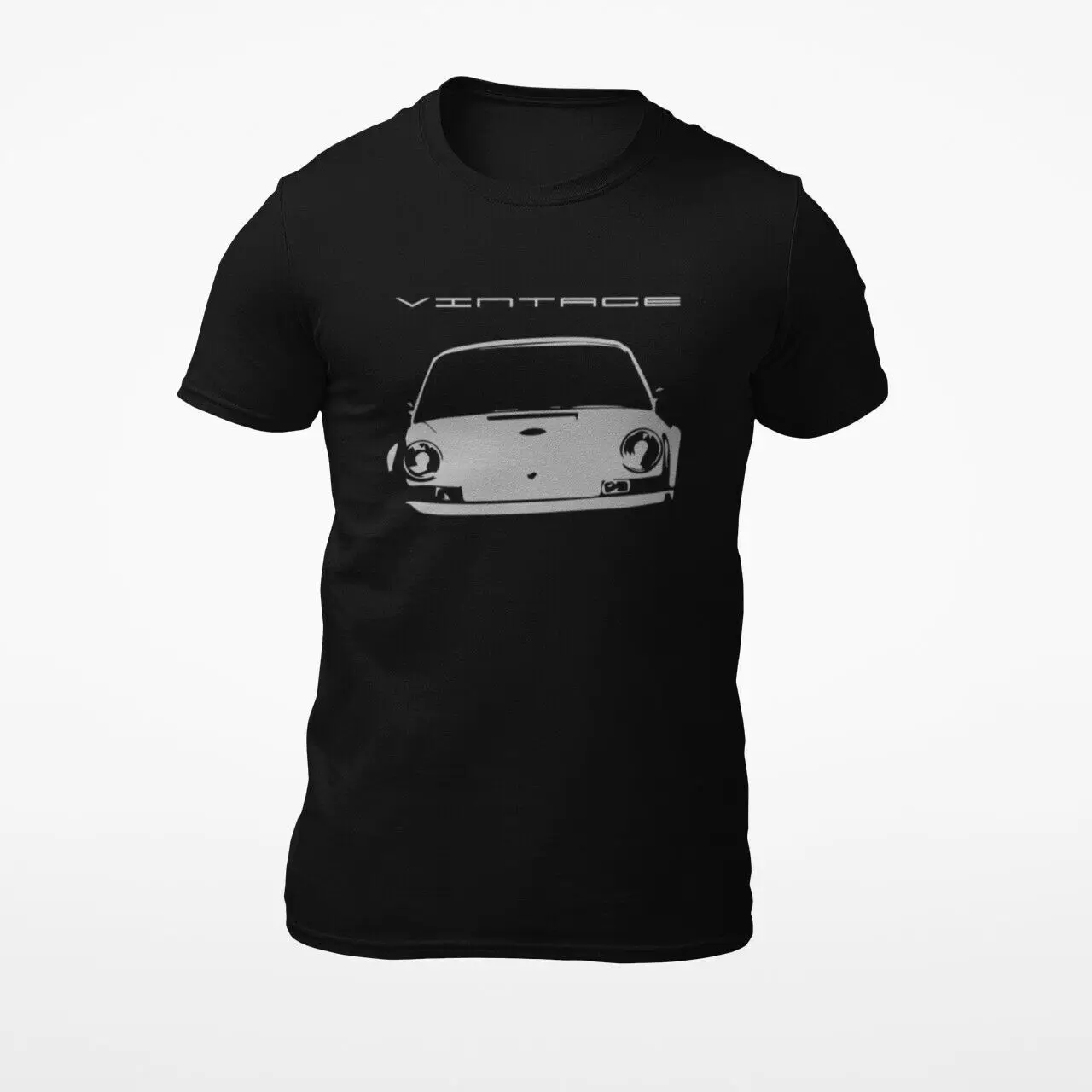 Vintage Sports Car Stencil T Shirt