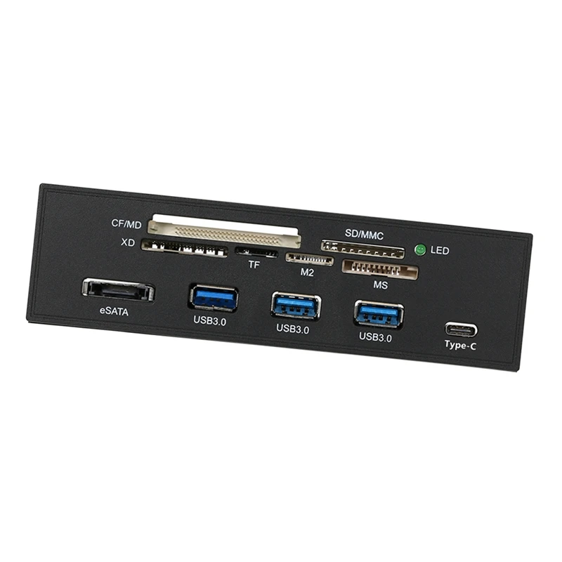 5.25Inch Card Reader Internal Card Reader Media Multi-Function Dashboard PC Front Panel Type-C USB 3.1 USB 3.0