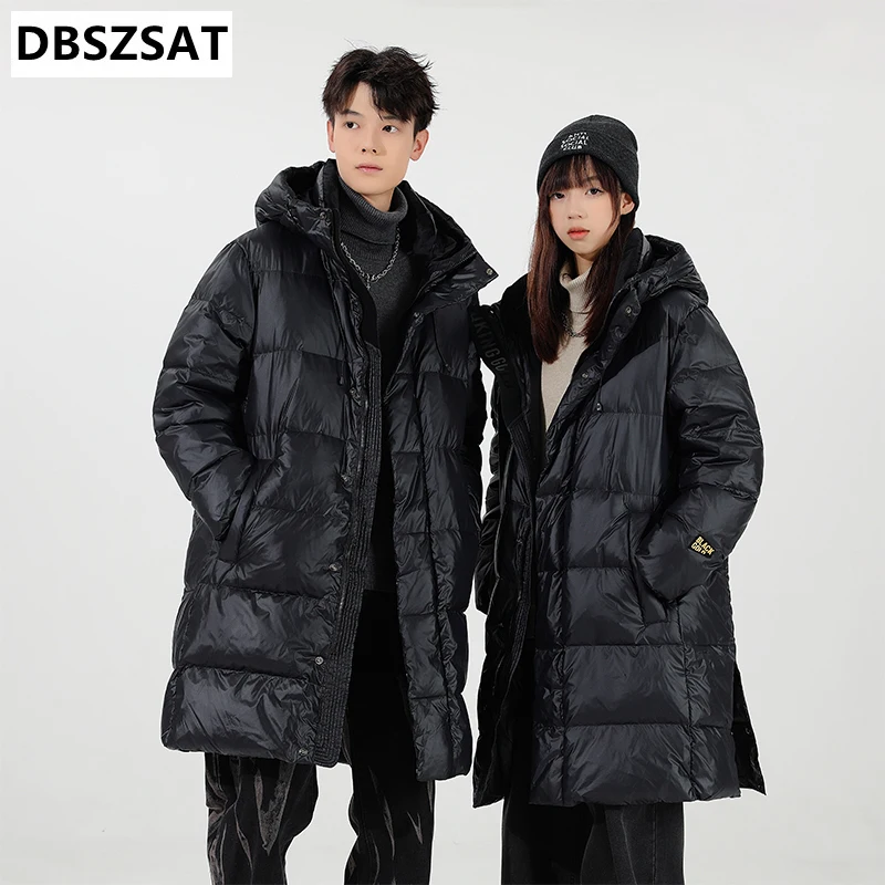 2025 Men Long Down Jackets Hooded  Coats Casual Winter Parkas High Quality Male Warm Parkas Long Coats Size 3XL