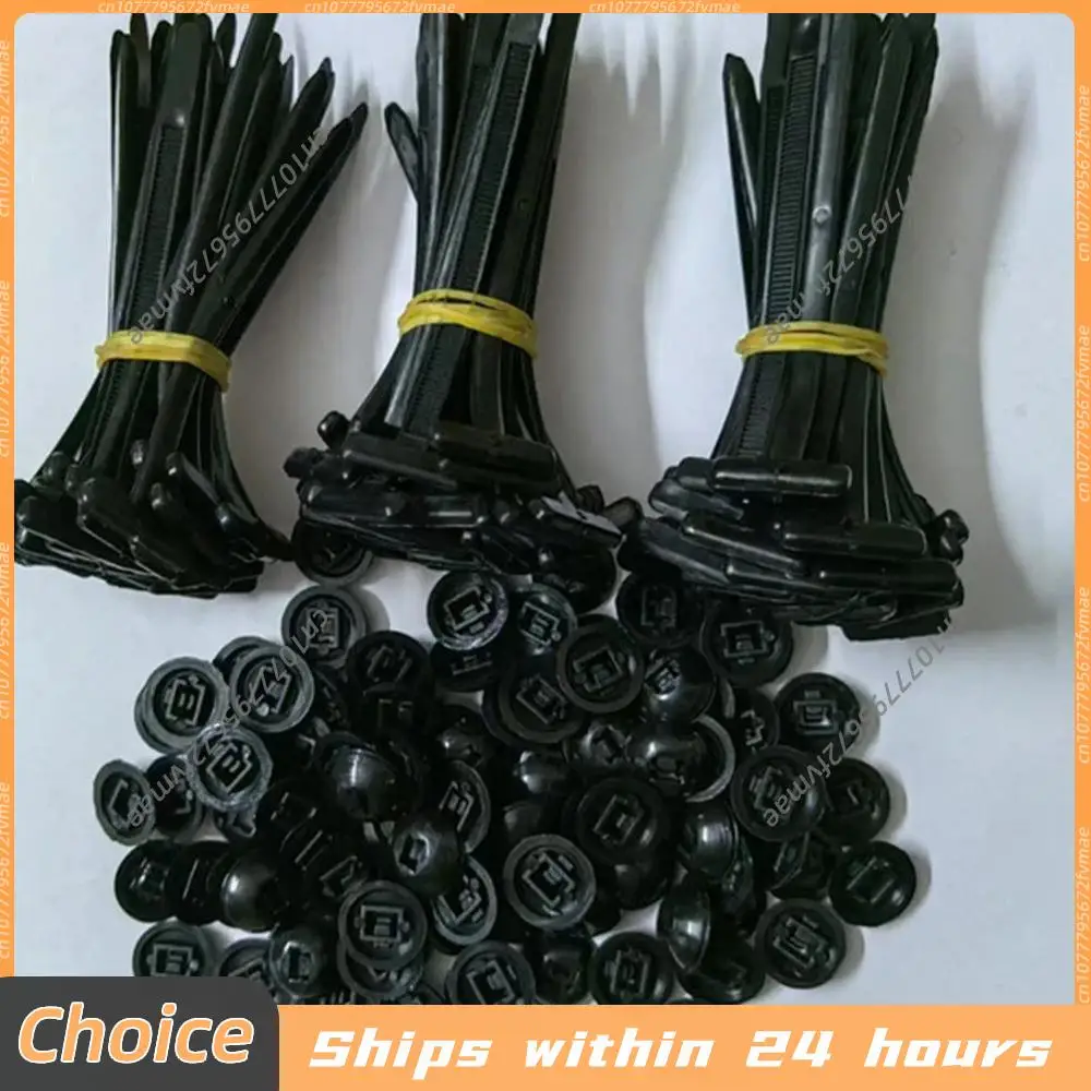 30-100PCS Self-locking Plastic Nylon Cable Tie Universal Car Instrument Zip Ties Multifunction Zip Tie Buckle Car Accessories ﻿