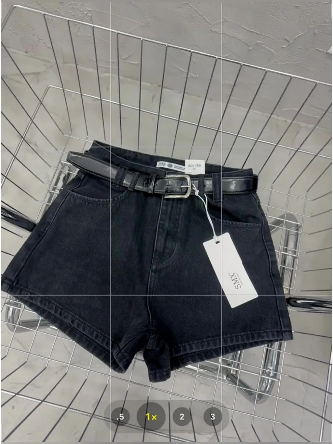 High Waist Black Denim Shorts for Women 2023 New Summer All-match Hot Shorts Solid Color Casual A-line Wide Leg Jeans Casual