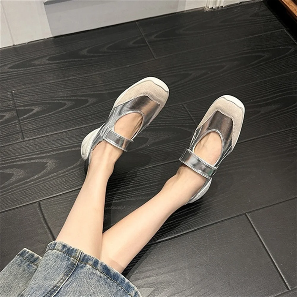 FEDONAS Fashion Women Leather Mary Jane Sneakers Platforms Comfort Casual Shoes Woman Round Toe Buckles Sport Shoes Girls Flats