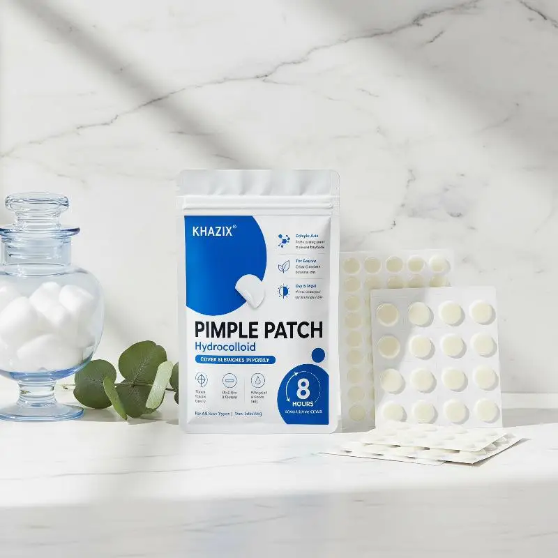 Hydrocolloid Acne Pimple Patch Fast Healing Blemish Treatment Pads 372Pcs Waterproof for Shower Swimming Outdoor Activities