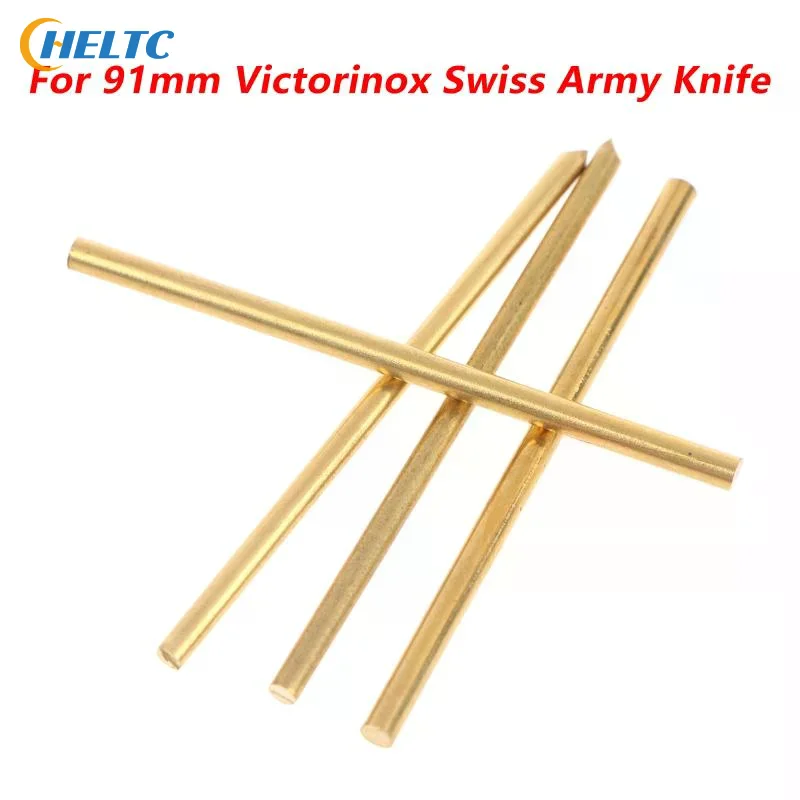 4Pcs New And High Quality Copper 91MM 2.2mm And 2.5mm H62 Copper Rod Rivet For 91mm Victorinox Knife SAK Replacement Accessories
