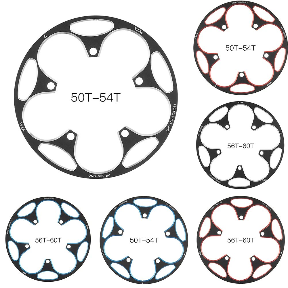 Cycling Road 130BCD Bicycle Chain Wheel Guards 50T-54T 56T-60T  Sprocket Protection Cover Crank Plate Cover Aluminum Alloy