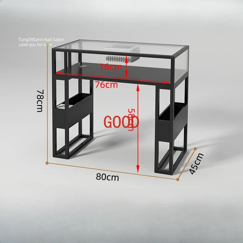 

Nail Arm Rest Dust Collector Tables Furniture Professional Manicure Station Nails Table Supply Aesthetic Mesas Manicura