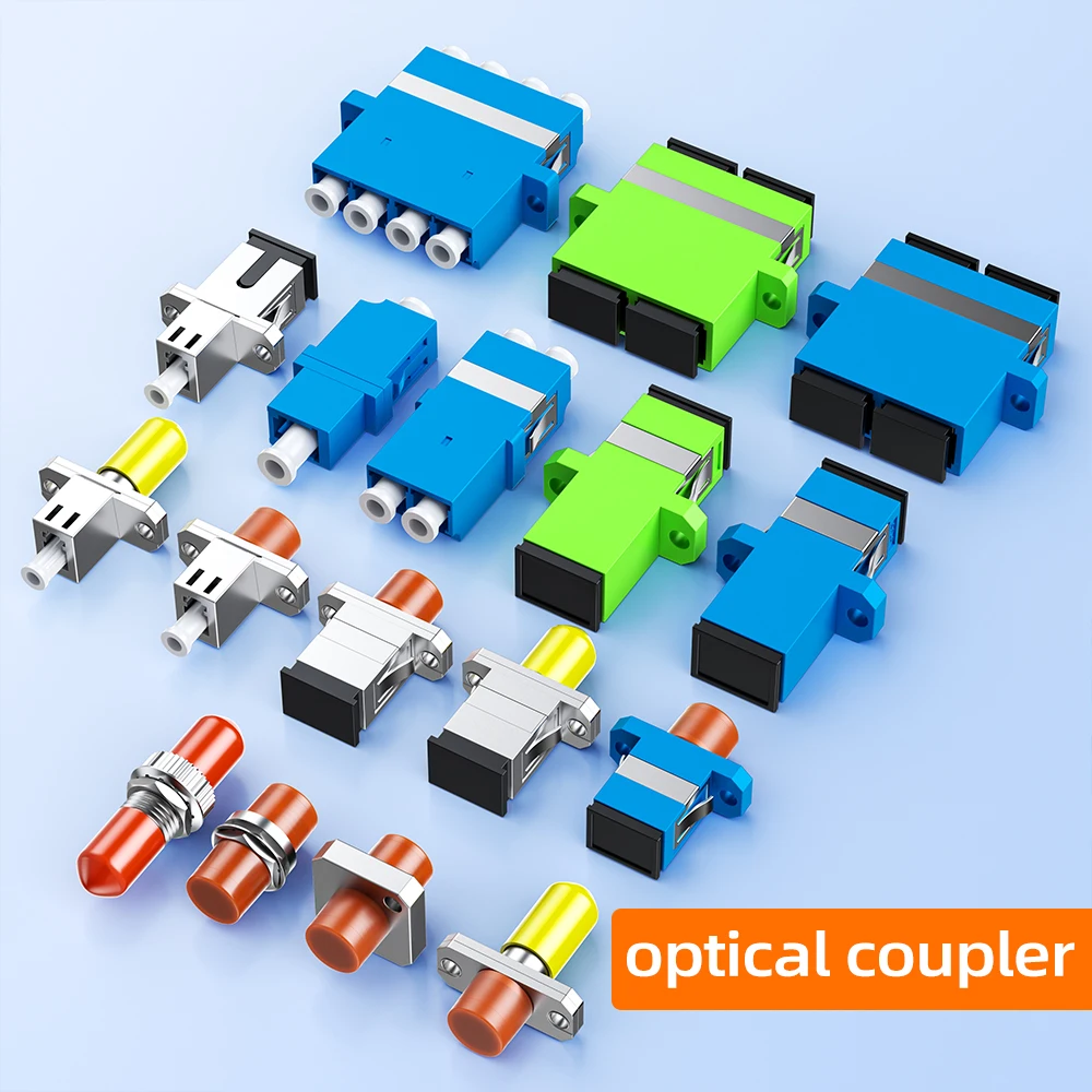 SAIVXIAN 50pcs/lot Fiber Optic Connector Adapter SC/UPC SM Flange Singlemode Simplex SC-SC APC FC UPC Coupler