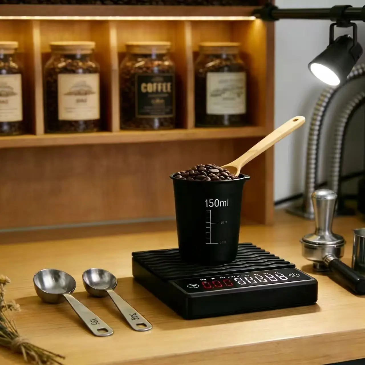 Black Mirror Pour Over Coffee Scale Espresso Scale,Flow Rate, Auto Timer,Ratio, 3 Brewing Modes, 2kg Capacity view 5