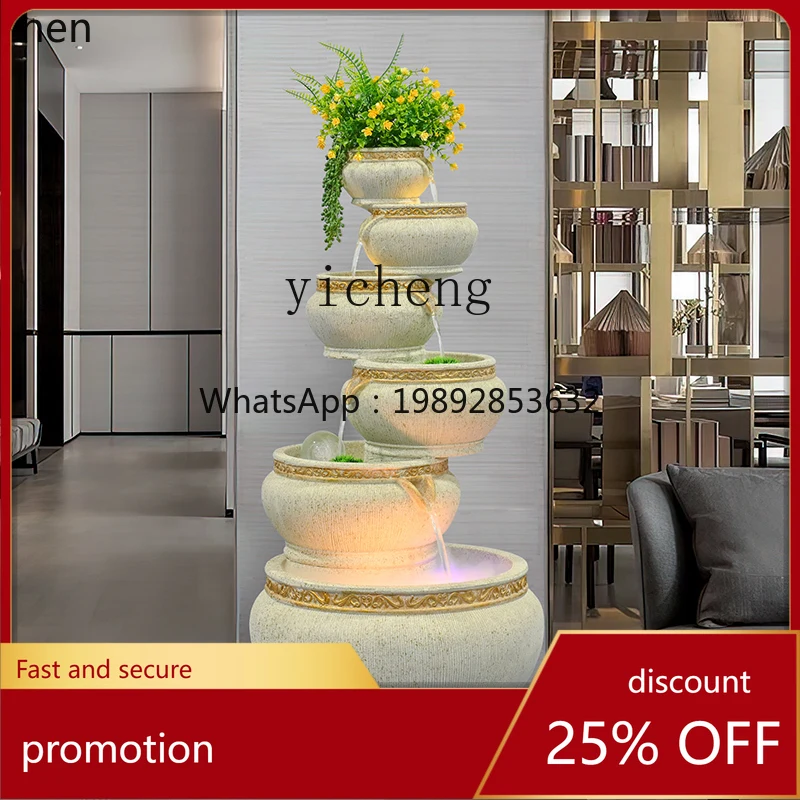 

HXL fountain home furnishing, living room floor decoration, large-scale lucky water circulating water ornament