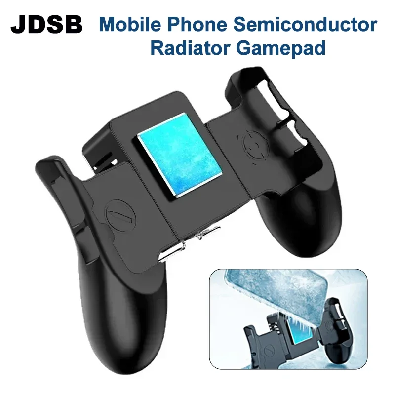 

Universal Mobile Phone Semiconductor Fan Cooling Radiator Gamepad Joysticks Controller 2 in 1 for IOS Android Gaming Accessories